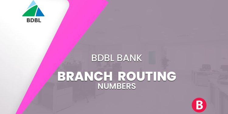 BDBL Bank Branch Routing Numbers