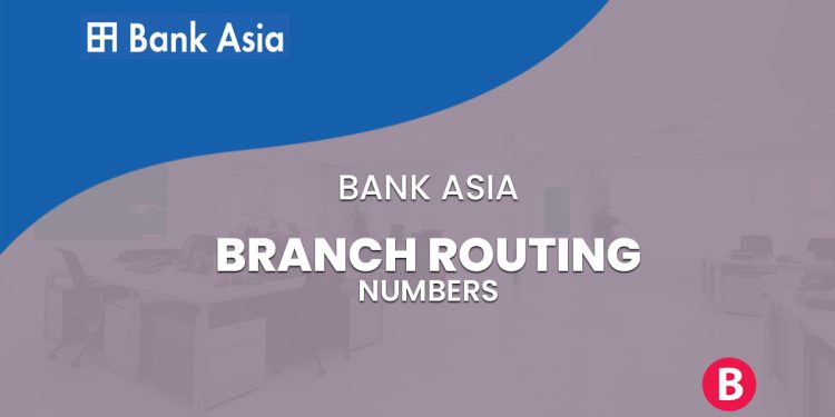 Bank Asia Routing Number