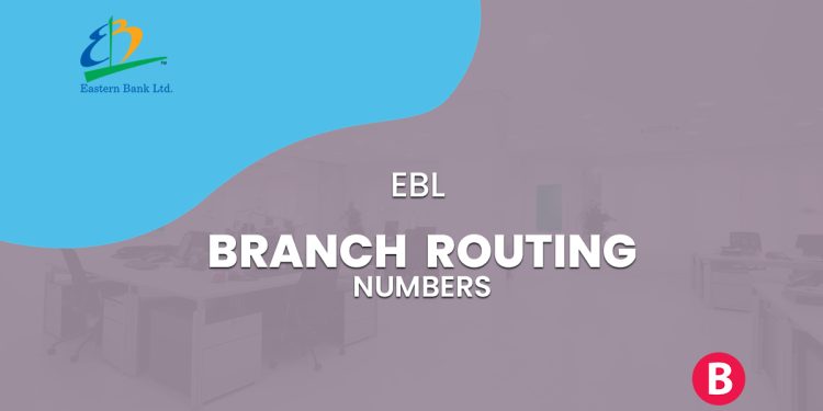 EBL Branch Routing Numbers