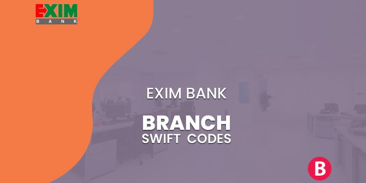 EXIM Bank Branch SWIFT Codes