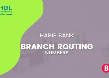 HBL Branch Routing Numbers