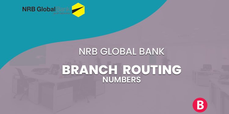 NRB Global Bank Branch Routing Numbers