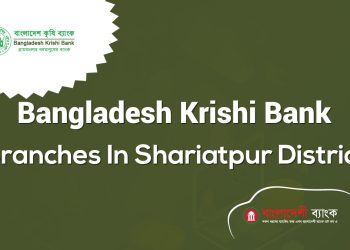 Bangladesh Krishi Bank Branches In Shariatpur District