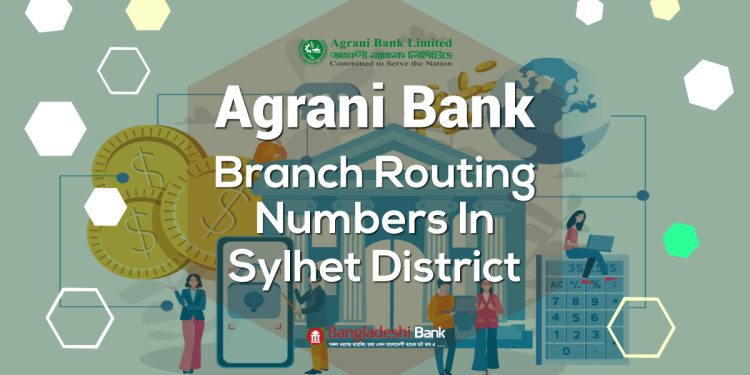 Agrani Bank Branch Routing Numbers In Sylhet District